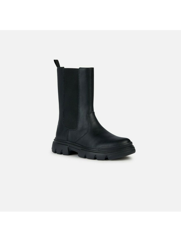 Geox Čierne dievčenské členkové topánky Geox Junette