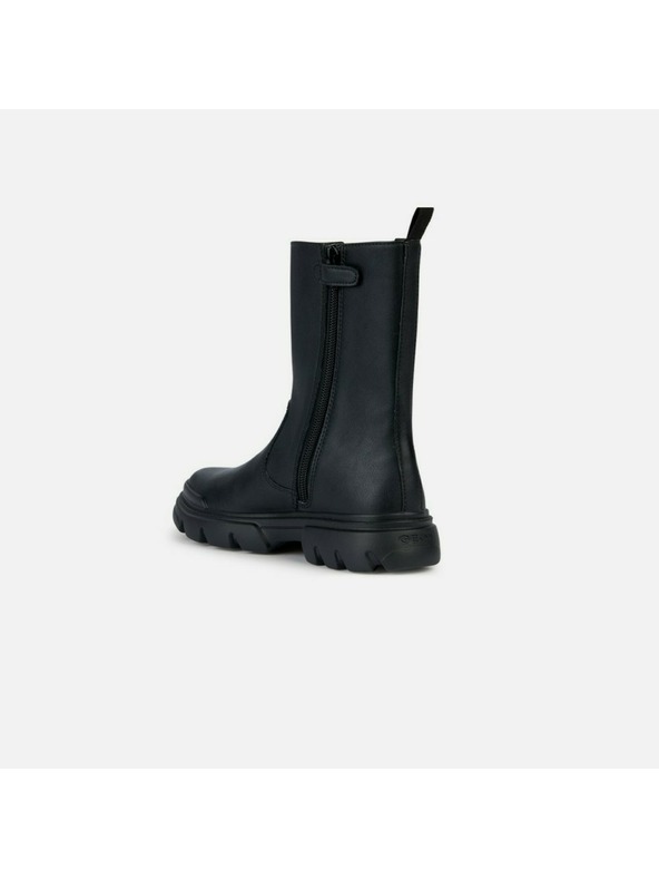 Geox Čierne dievčenské členkové topánky Geox Junette