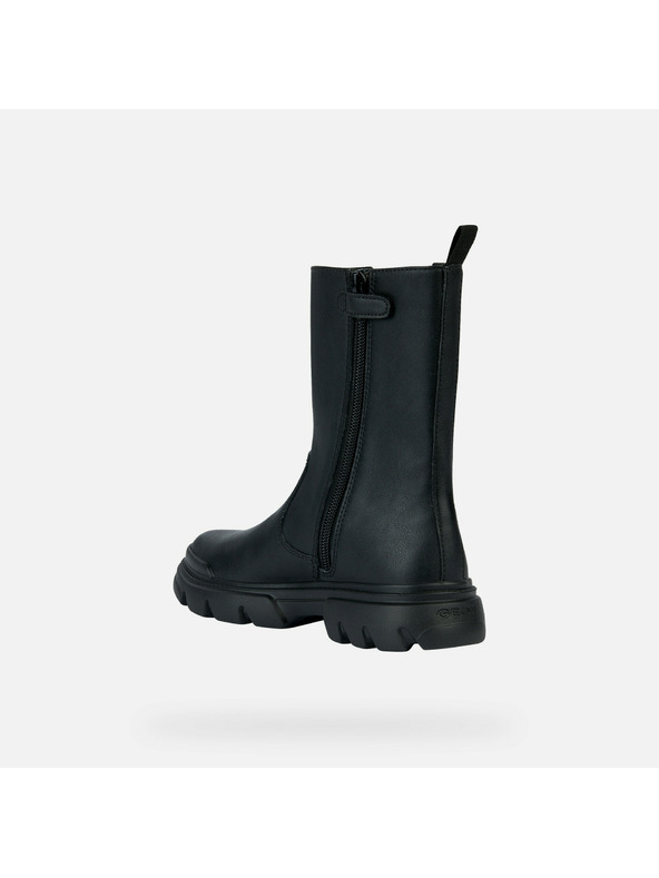 Geox Čierne dievčenské členkové topánky Geox Junette