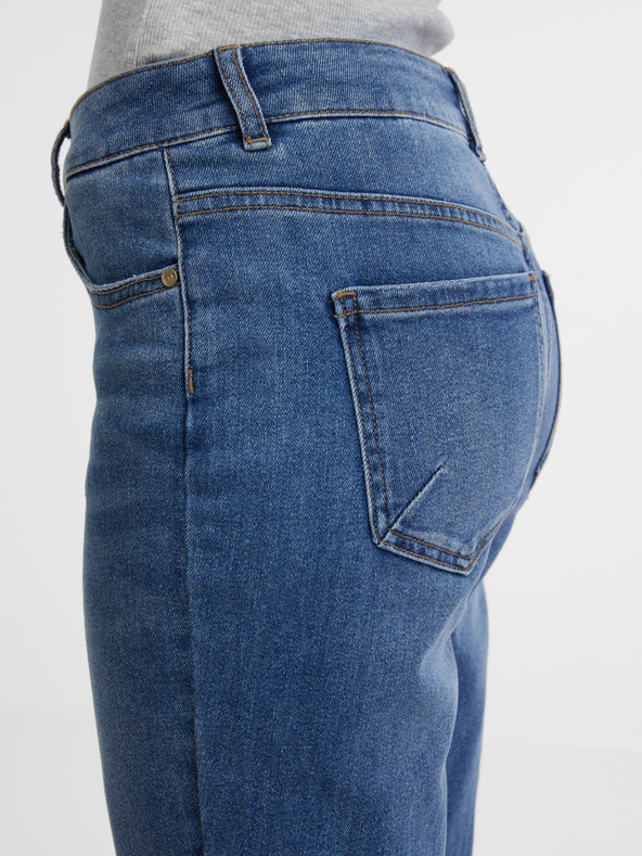 Orsay Tmavomodré dámske rovné džínsy ORSAY