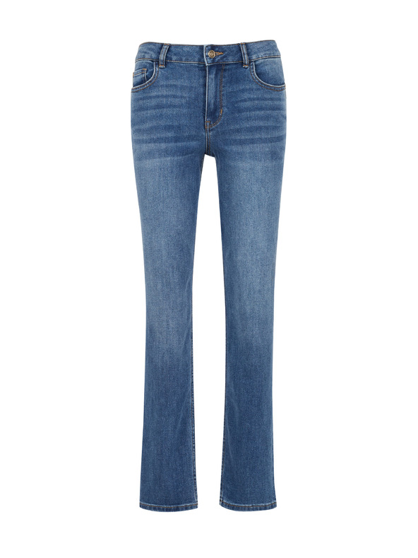 Orsay Tmavomodré dámske rovné džínsy ORSAY