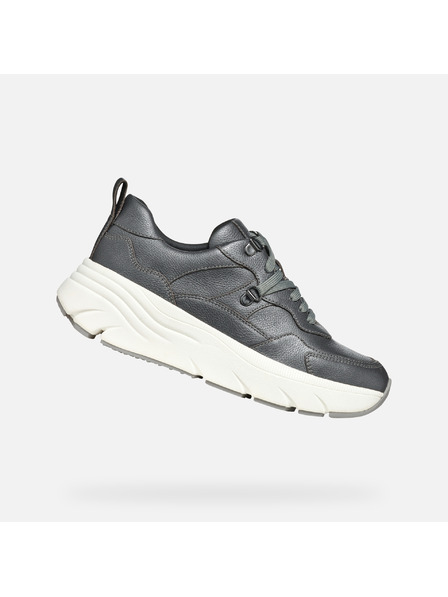 Geox Tmavošedé dámske tenisky Geox Diamanta