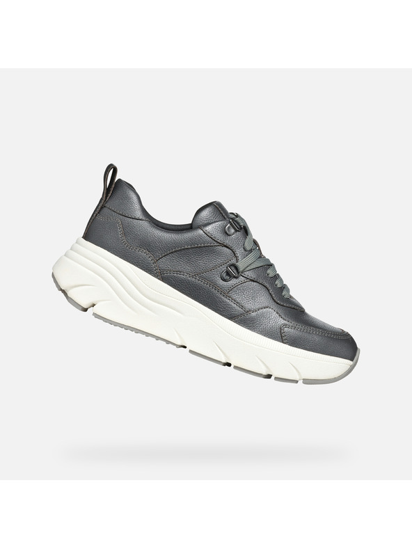 Geox Tmavošedé dámske tenisky Geox Diamanta