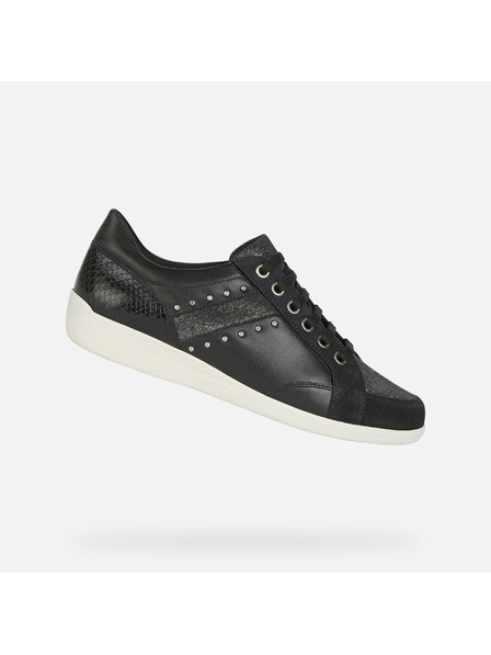 Geox Čierne dámske tenisky Geox Myria