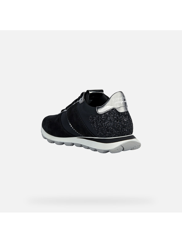 Geox Čierne dámske tenisky Geox Spherica Vseries