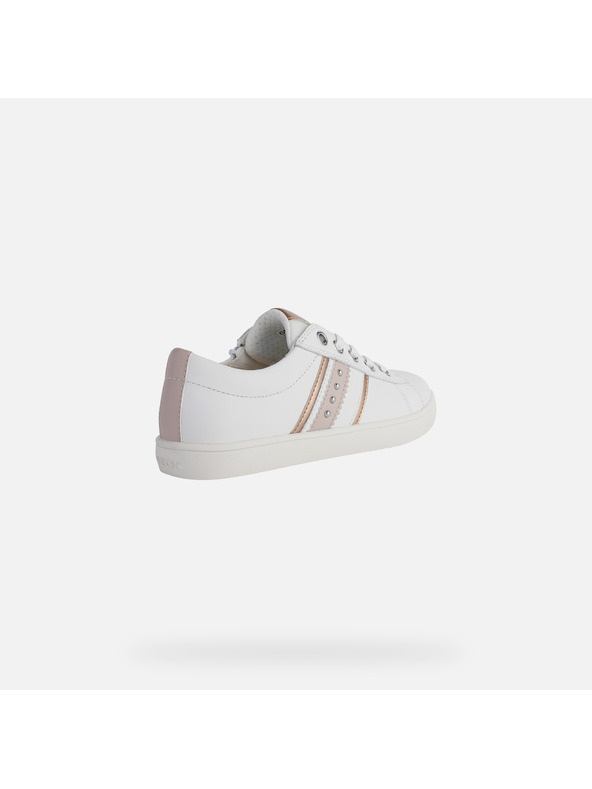 Geox Biele dievčenské tenisky Geox Kathe