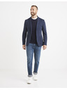 Celio Tmavomodrý pánsky základný sveter Celio
