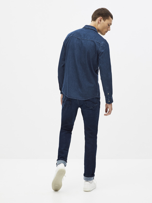 Celio Tmavomodrá košeľa Celio Sarevient