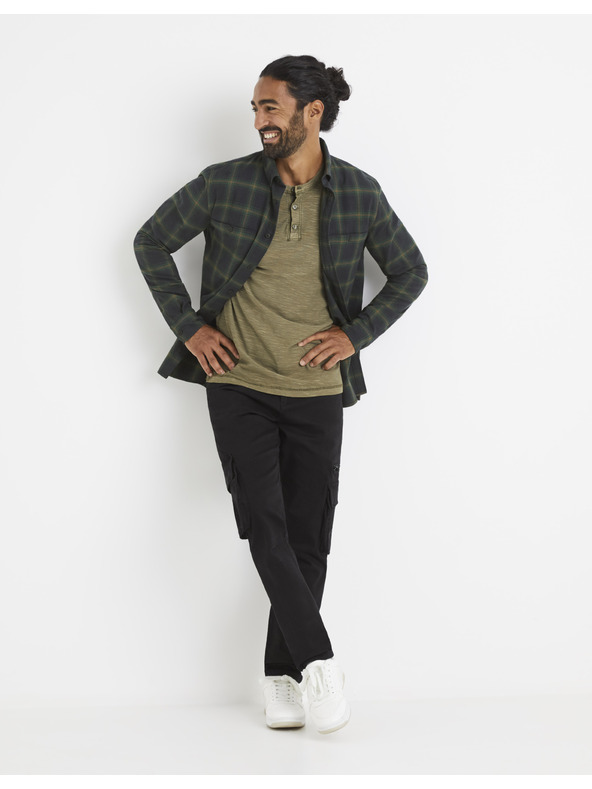 Celio Čierne nohavice Celio Vocaskin