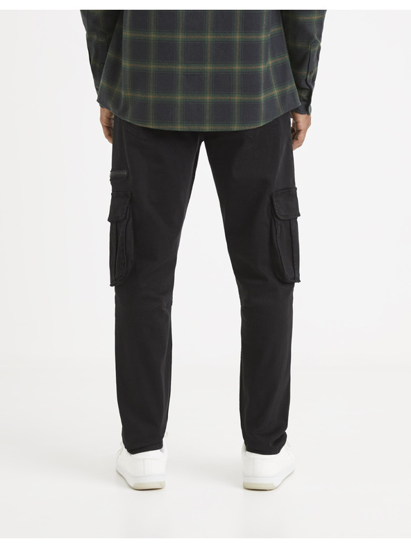 Celio Čierne nohavice Celio Vocaskin