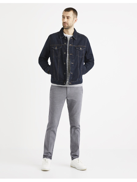 Celio Šedé chino nohavice Celio Rouan