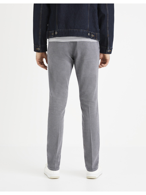 Celio Šedé chino nohavice Celio Rouan