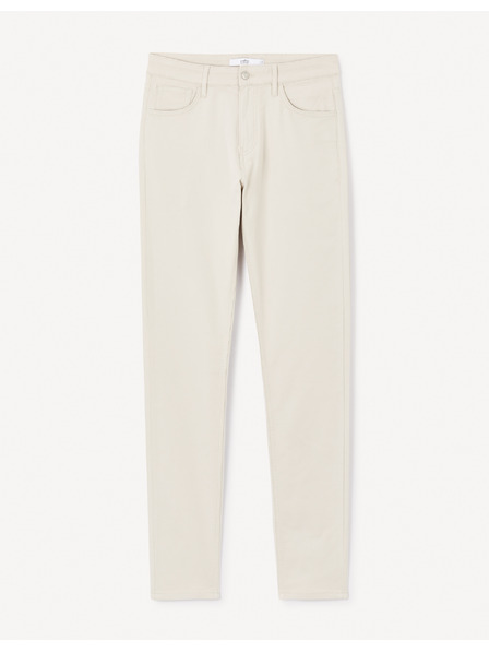 Celio Béžové pánske slim nohavice Celio Jofive 30