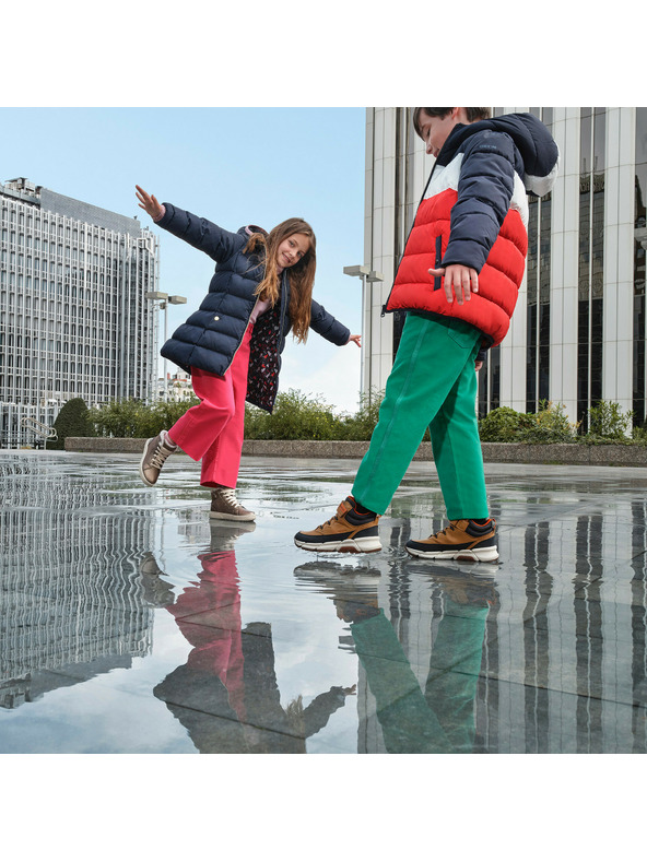 Geox Žltá chlapčenská členková obuv Geox Flexyper Plus