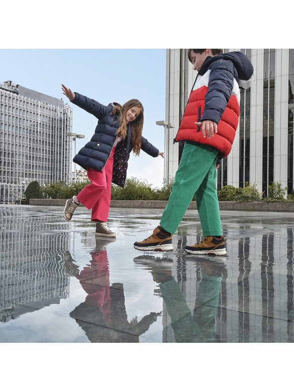 Geox Žltá chlapčenská členková obuv Geox Flexyper Plus