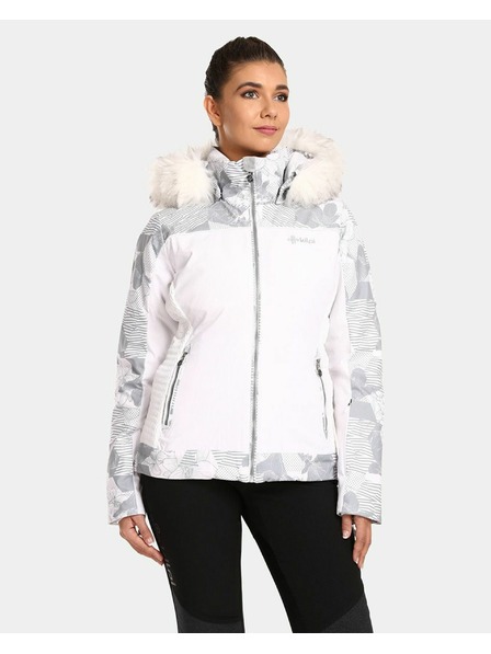 Kilpi Biela dámska zateplená lyžiarska bunda Kilpi Lena-W