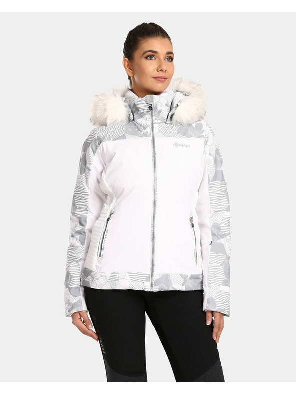 Kilpi Biela dámska zateplená lyžiarska bunda Kilpi Lena-W