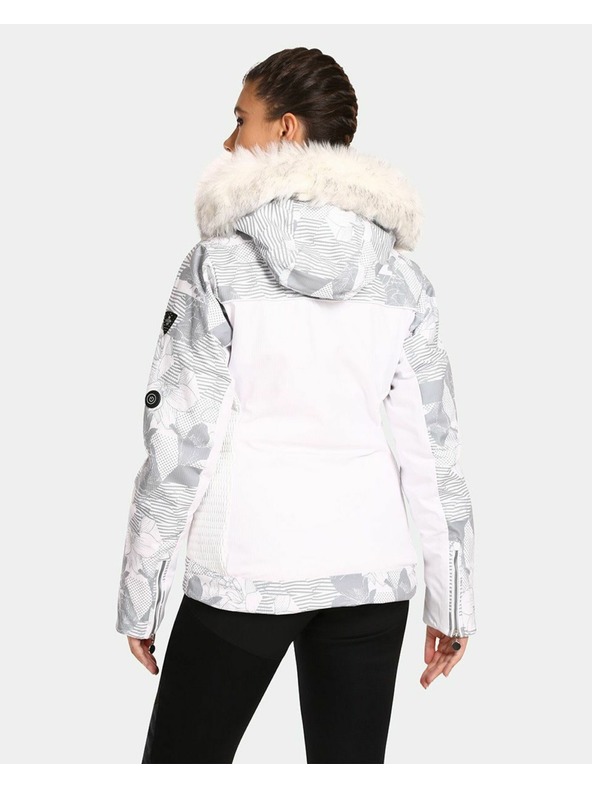 Kilpi Biela dámska zateplená lyžiarska bunda Kilpi Lena-W