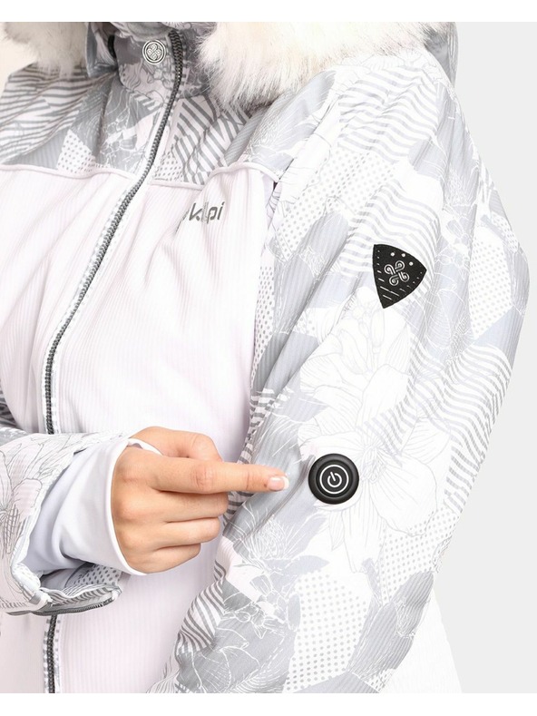 Kilpi Biela dámska zateplená lyžiarska bunda Kilpi Lena-W