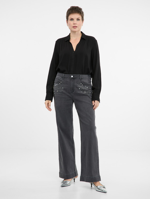 Orsay Čierna dámska blúzka ORSAY