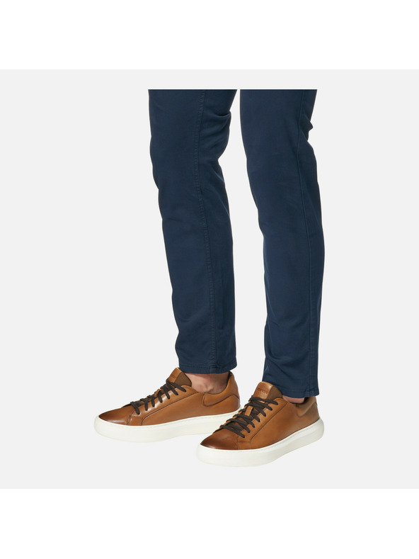 Geox Hnedé pánske tenisky Geox Deiven