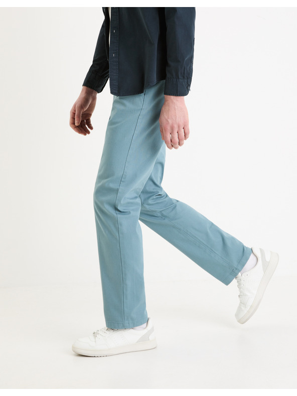 Celio Svetlomodré pánske chino nohavice Celio Tohenri