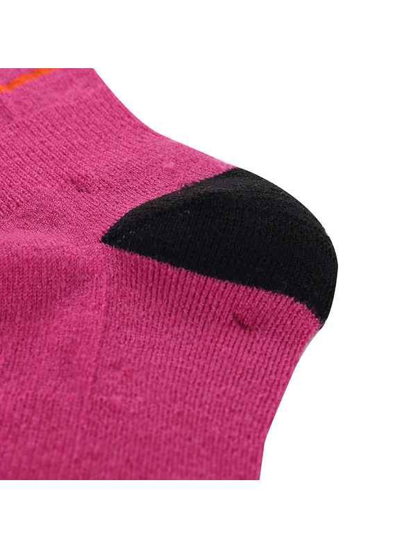 ALPINE PRO Tmavoružové dámske ponožky z Merino vlny ALPINE PRO Phalte