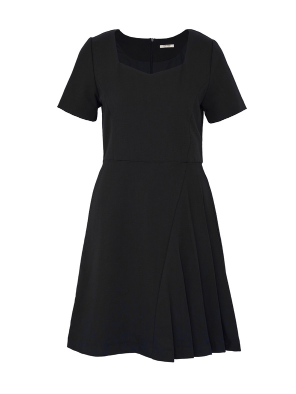 Orsay Čierne dámske šaty ku kolenám ORSAY