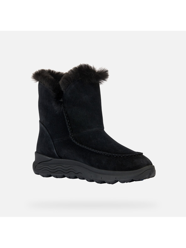 Geox Čierne dámske členkové topánky Geox Spherica 4X4 B ABX