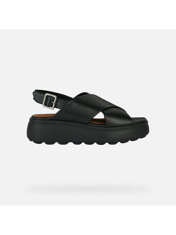 Geox Čierne dámske sandále Geox Spherica EC4.1 S