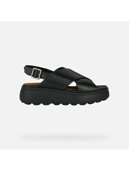 Geox Čierne dámske sandále Geox Spherica EC4.1 S