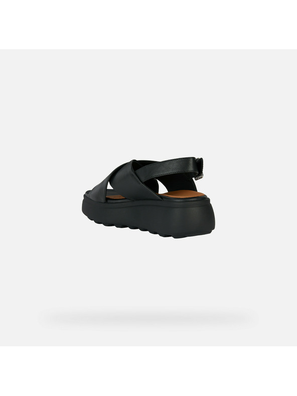 Geox Čierne dámske sandále Geox Spherica EC4.1 S