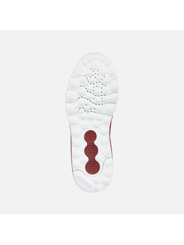 Geox Tmavočervené pánske tenisky Geox Spherica actif