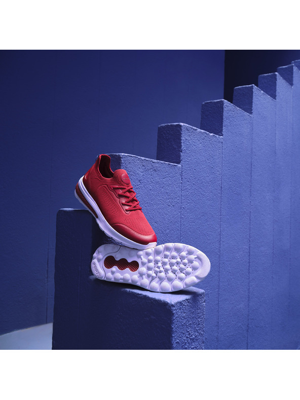 Geox Tmavočervené pánske tenisky Geox Spherica actif