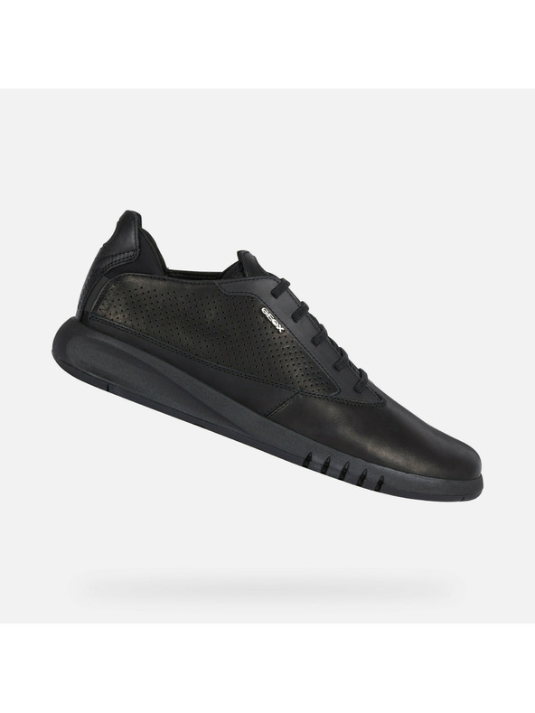 Geox Čierne pánske tenisky Geox Aerantis