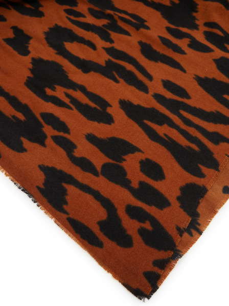 Orsay Hnedý dámsky vzorovaný šál ORSAY