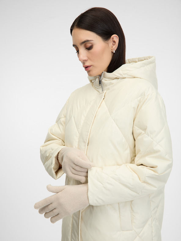 Orsay Béžové a modré dámske rukavice 2 ks ORSAY