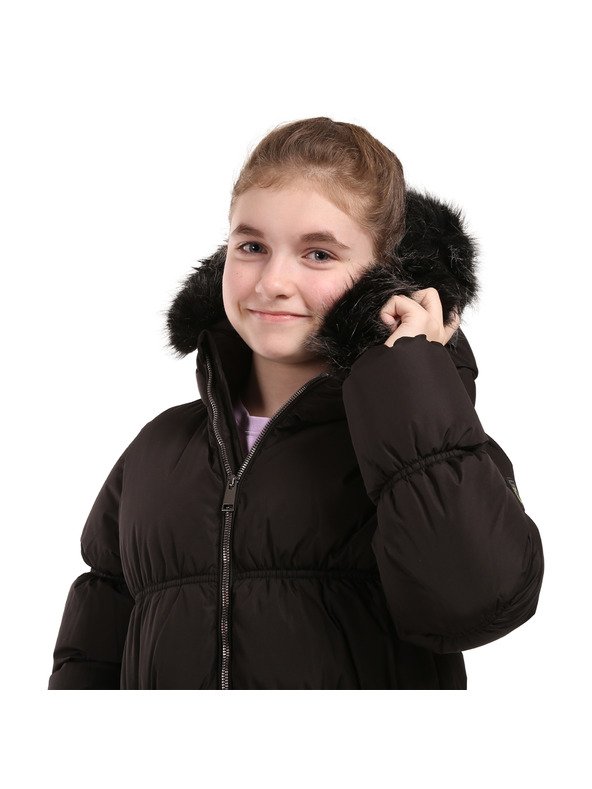 NAX Detský hi-therm kabát nax NAX MONO čierny