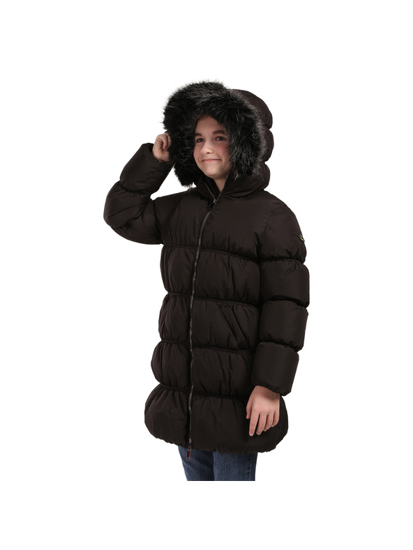 NAX Detský hi-therm kabát nax NAX MONO čierny