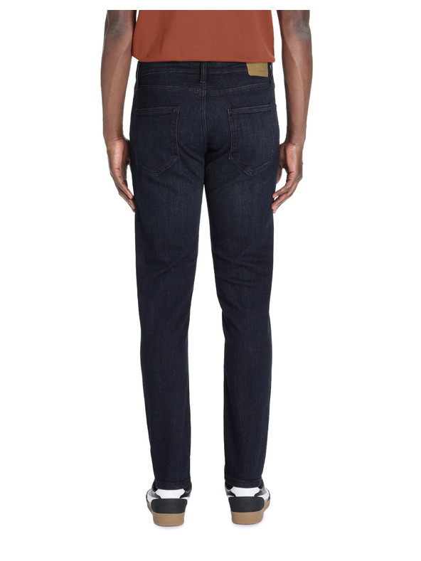 Celio Tmavomodré pánske slim džínsy Foslim