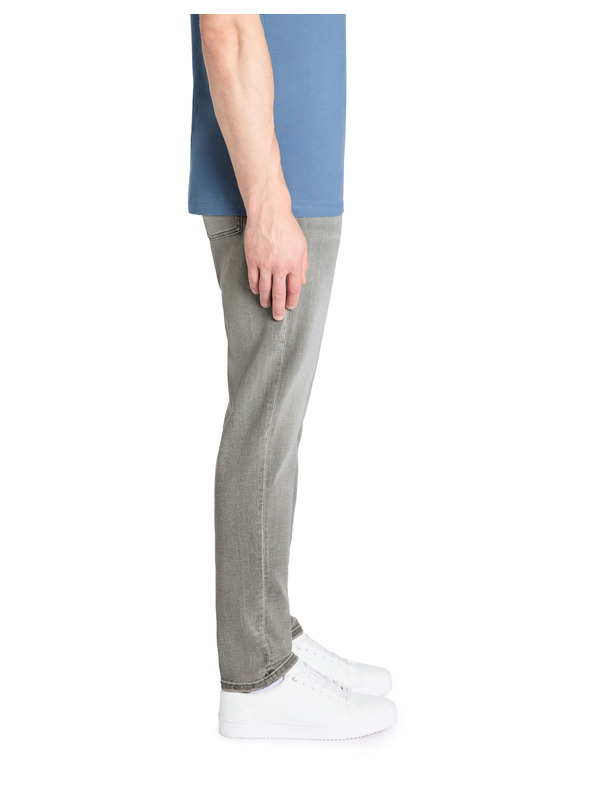 Celio Šedé pánske slim džínsy Foslim