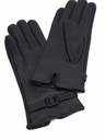 Orsay Čierne dámske kožené rukavice ORSAY
