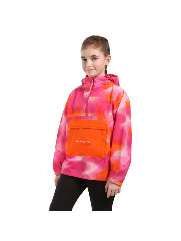 ALPINE PRO Ružová vodoodpudivá bunda pre deti ALPINE PRO GOZERO