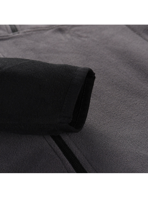 ALPINE PRO Čierna pánska fleecová mikina ALPINE PRO GRES