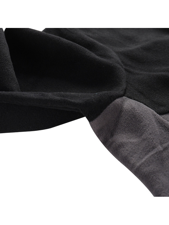 ALPINE PRO Čierna pánska fleecová mikina ALPINE PRO GRES