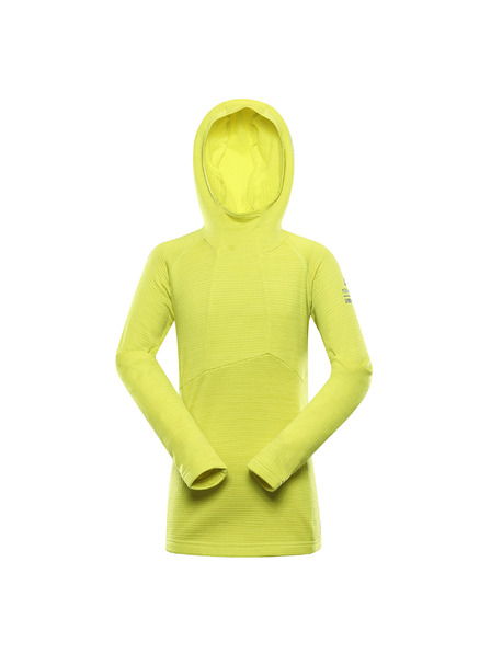 ALPINE PRO Neónovo zelená detská funkčná mikina ALPINE PRO Gorfo
