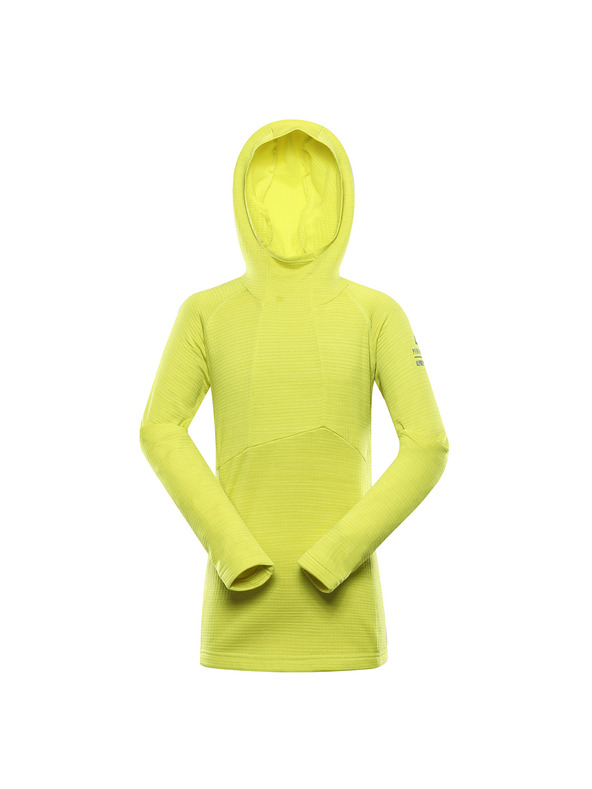 ALPINE PRO Neónovo zelená detská funkčná mikina ALPINE PRO Gorfo