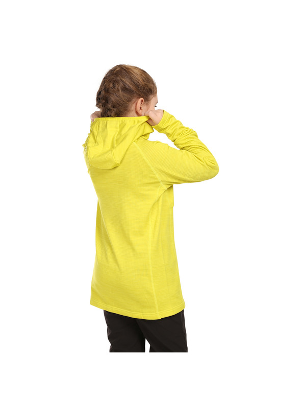 ALPINE PRO Neónovo zelená detská funkčná mikina ALPINE PRO Gorfo