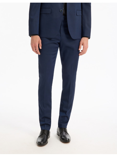 Celio Tmavomodré oblekové nohavice Celio Rodiamond