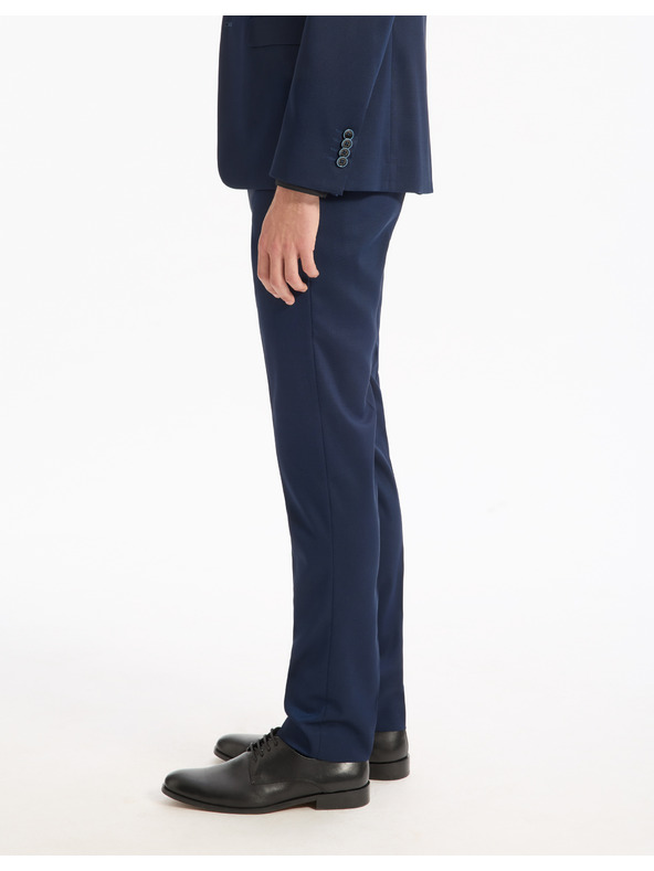 Celio Tmavomodré oblekové nohavice Celio Rodiamond